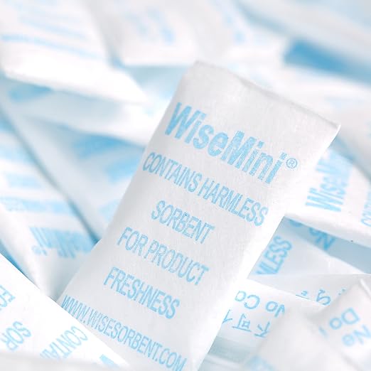 0.5 Gram 11000 Pack Silica Gel Packs, Dessicant Packets, Moisture Absorbers for Food Storage, Food Grade Desiccant Dehumidifiers, WiseMini