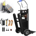 Electric Stair Climbing Dolly, 1250W Electric Stair Climbing Hand Truck, 900lbs Max Load Capacity, 3 Mode Folding Stair Climber Hand Trucks with Telescopic Handle for Moving (Black/Big Wheel)