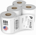 Dasher Products Thermal Shipping Labels Compatible with Dymo LabelWriter 4XL 1744907 4x6 Internet Postage Labels, Water Resistant, Strong Adhesive, Perforated, 220 per Roll (4 Pack)