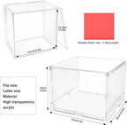 UMAIL File Box,Hanging File Organizer,Portable Storage Bins with Lids,Letter-size File Holder File Cabinet for Office/Home/Decor No Folders(2Pack)