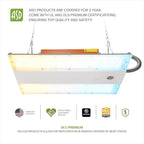 ASD LED Linear High Bay Light Fixture, Commercial Shop Lighting | 3CCT, Dimmable, Battery Backup, DLC Premium, UL Listed | 220W 36000LM 3500-5000K 100-277V | Warehouse, Garage, Workshop Lamp | White