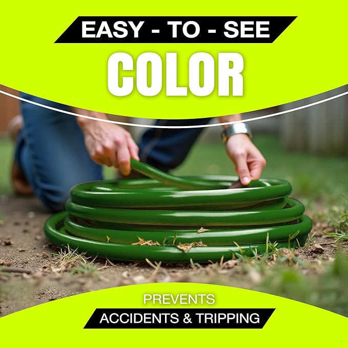 100ft Outdoor/Indoor Extension Cord 3-Outlet 12/3 Gauge Extra Heavy Duty ETL Listed, 3 Prong SJTW, Waterproof, Flexible Cold-Resistant Long Power Cord,15A 125V 1875W, Green by LifeSupplyUSA