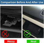 Car Registration and Insurance Holder Glove Box Folder-Premium Car Folder, Car Document Holder for Cards, Driver License & other Essential Documents (Reticulated black)