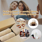 Honeycomb Packing Paper Roll 15" x 295 FT with Fragile Stickers– Biodegradable Cushioning Wrap for Moving, Shipping & Gift Wrapping – 100% Recyclable, FSC Certified Eco-Friendly Packaging