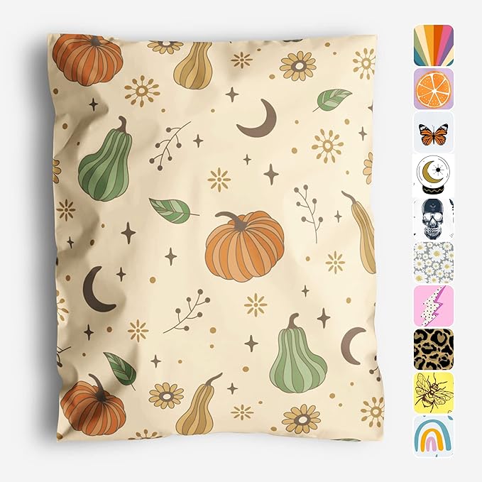 Package Mint Poly Mailers 10 x 13 100 Pack | Waterproof & Tear Resistant Mailing Envelopes for Small Business Supplies | Shipping Bags for Clothes | Cute Shipping Bags for Small Business - Oh My Gourd