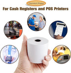 (10 Rolls) 2 1/4" x 165' Thermal Paper, POS Receipt Paper for Retail Business Cash Register, Fits Most Credit Card Terminal