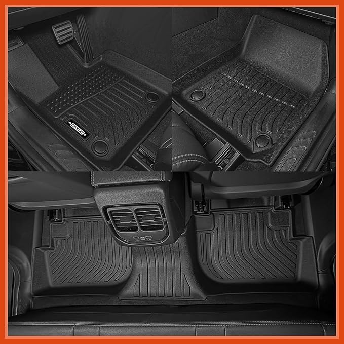All Weather Floor Mats for Cadillac Optiq 2025 2026 Floor Mats & Cargo Mat & Backrest Mats for Cadillac Optiq Accessories All Season Guard Anti-Slip Floor Liner