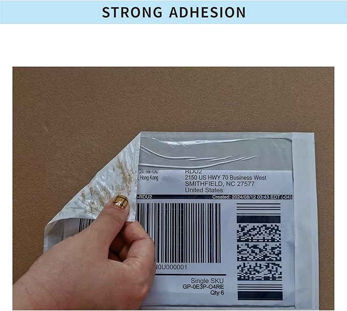 1000 PCS 6"x 9" Clear Self-Adhesive Packing List Envelopes Plastic Shipping/Mailing Pouch Enclosed Bags for Packing Slips Invoice Label