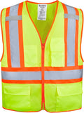 KAYGO Safety Vest with Pockets - High Visibility Reflective Vest ANSI Class 2 Construction Vest