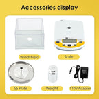CGOLDENWALL Lab Scale 0.001g Laboratory Analytical Balance Digital Jewelry Weighing Scale 1mg Precision Electronic Scientific Scale Calibrated 110V (500g, 0.001g)
