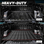 LASFIT Truck Bed Mat for Chevrolet Chevy Silverado EV WT 2024-2026 5.9FT Only (Not Fit RST/LT/2026 Trail Boss) Bed Liner Custom Fit, All Weather Protection TPE Pickup Car Bed Cargo Trunk Liner