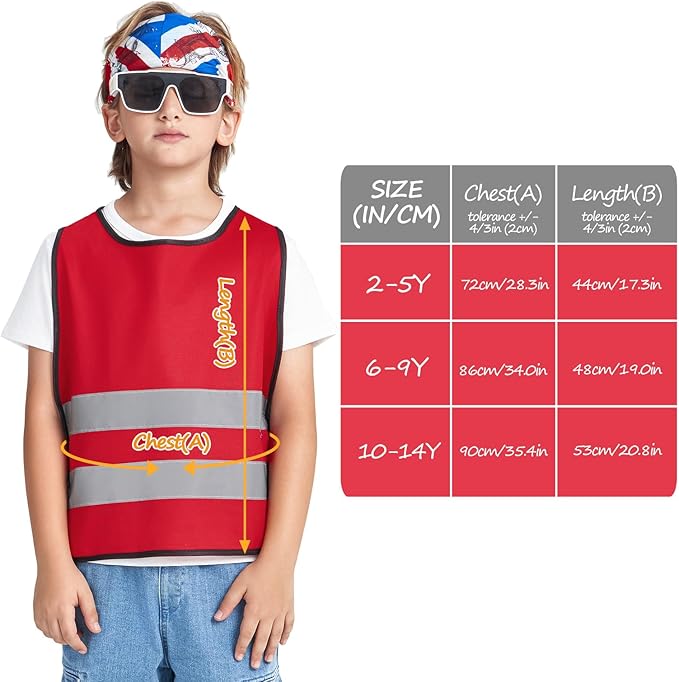 A-SAFETY Kids High Vis Reflective construction Safety vest customized LOGO