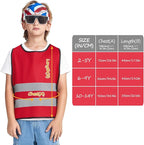 A-SAFETY Kids High Vis Reflective construction Safety vest customized LOGO