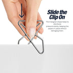 Versatile Butterfly Paper Clips | 1.4mm Thick | 1 x 1.5 Inch | 2-Pack (100 Total) | Rust-Resistant Metal Craft Clips | Office Document Holders | Sewing & DIY Organizer