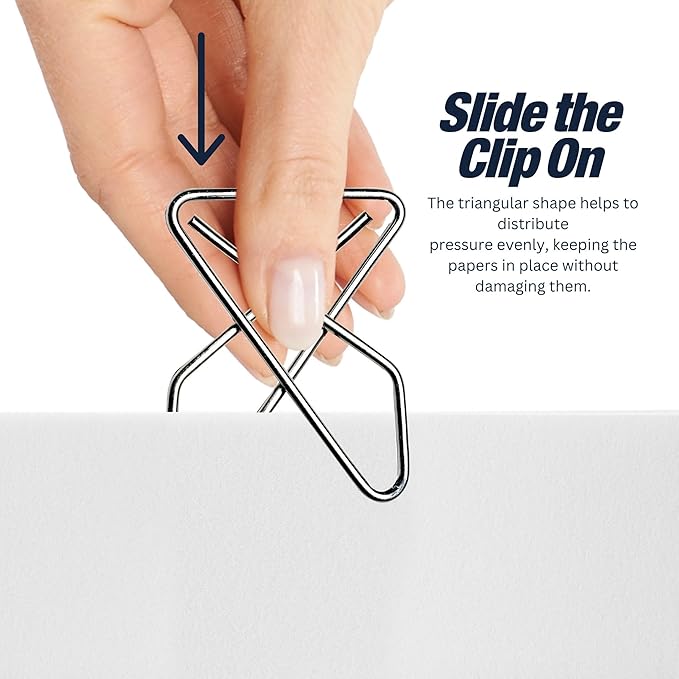 Performore Butterfly Paper Clips | 1.4mm Thick | 1.6 x 1.2 Inch | 50-Pack | Durable Metal Clips for Crafting & Sewing | Paper, Fabric & DIY Project Holders