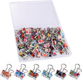 Ufmarine 60 Pcs Small Binder Clips3/4 Inch, Flower Cute Binder Clips for Office, Standard Size