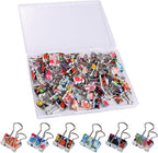 Ufmarine 60 Pcs Small Binder Clips3/4 Inch, Flower Cute Binder Clips for Office, Standard Size