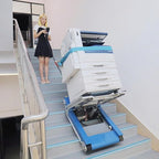 Electric Stair Climbing Dolly 925 lb Capacity Heavy Duty Stair Climbing Hand Truck with Support Wheels, Joystick Controcl
