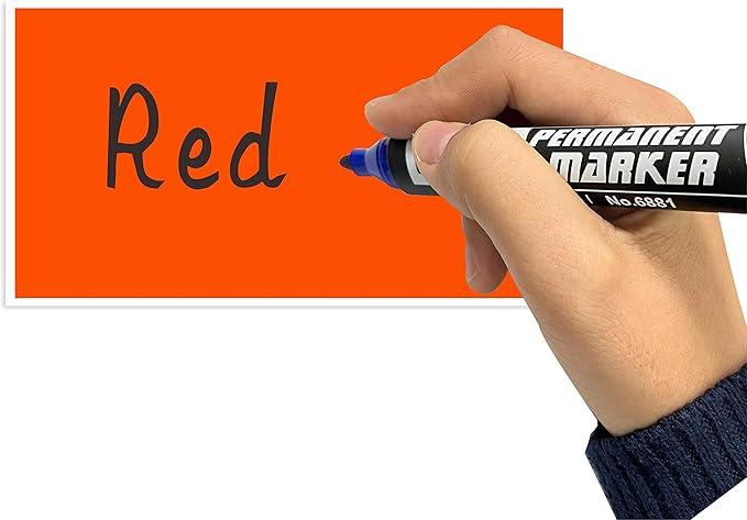 PARLAIM 3" x 5" Rectangle Color Coding Labels,250 per Dispenser Box Roll Square Label Inventory Stickers(Fluorescent Red)