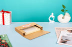 50 Pack 9x6x1.3 inch Corrugated Cardboard Boxes, Multi-Depth CD DVD Shipping Boxes with Fragile Stickers for Mailing, Storing, Packaging, Brown