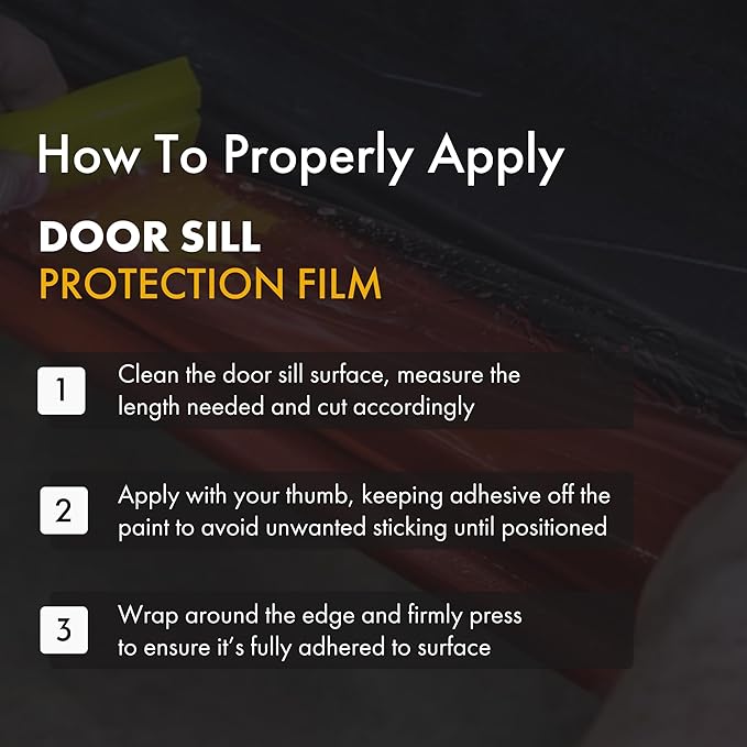 XPEL Clear Universal Door Sill Guard - 60" x 2.75" - Ultimate Protection for Car or Truck Door Sills against High Traffic and Damage, Easy to Install Interior Protection Film Kit