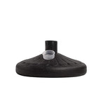 Montour Line Plastic Stanchion Black 2.5 Inch Diameter with 50 Foot Chain, 6-Pack, Crowd Control Barriers