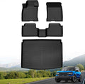 Hutisya-Floor Mats & Cargo Liner Set Fit for Ford Bronco Sport 2021-2025 All Weather Protection Anti-Slip & Durable TPE Full Set Liners Automotive Accessories-Black
