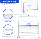 Dry Erase Whiteboard Height Adjustable, 72x60 inches Large Standing Easel White Board on Wheels, Mobile Magnetic Rolling White Board for Office Home Classroom, School Supplies for Teaching