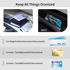 Car Registration and Insurance Holder, Leather Car Glove Box Organizer, Cool Car Accessories for ID, Driver's License Cards & Essential Document, business cards, Men&Women,Howling Wolf/Moon