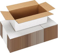 Shipping Boxes 8X4X3 Set of 40, White Corrugated Cardboard Box for Mailing Business Packaging