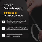 XPEL Door Edge Guard Protection Film Roll, 3/8" x 100' - Car or Truck Doors, Protective Barrier Against Minor Scratches, Paint Chips, Door Edge Impact, and Dings - Prevents Damage and Possible Rust