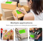 3 X 5 Inch Rectangle Sticker Moving Labels for Boxes, 300PCS Waterproof Removable Labels Stickers to Write on for Bar-Codes, Address, Small Business Labeling, Inventory, Light Green
