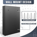 Key Cabinets, Key Organizer Box(64 Keys),Key Cabinet Wall Mount, Key Lock Box Wall Mount for Hotels Offices Property Management Apartment Complexes Car Lots Car Dealerships and Repair Shops