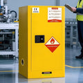 Flammable Storage Cabinet 34"x34"x65", 90 Gallon Chemical Safety Cabinet with Adjustable Shelf, Thickened Galvanized Steel Fireproof Cabinet for Flammable Liquids (21"x21"x35")