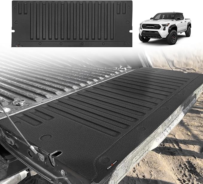 TripleAliners for Tacoma 2024 2025 2026 | Truck Bed Tailgate Mat | Compatible with 2024 2025 2026 Toyota Tacoma Accessories Tailgate Liner Protector Cargo Mat All-Weather Cargo Liner Custom Fit, 1PC
