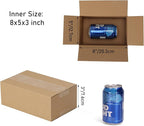 CRUGLA 40 Packs 8x5x3 Shipping Boxes for Small Business, Corrugated Cardboard Boxes Bulk for Shipping Packing Mailing