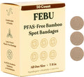 FEBU Eco-Friendly Bamboo Fabric Bandages | PFAS Free Bandages for Scrapes & Cuts | Flexible Fabric Bandage | Fully Compostable, Latex Free Bandage | 50 Count Spot