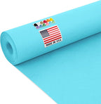 USA Made 24" x 1200" Light Blue Paper Roll, 45 lbs Thickness, American Quality Colored Kraft Paper Roll for Bulletin Board, Arts & Crafts, School Projects - Non-Toxic, Odorless, Safe