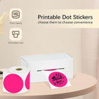 3 X 3 Inch Round Thermal Labels Circle Color Coding Labels Printable Waterproof 500PCS Round Stickers Adhesive Writable for Office, Garage, DIY Sticker, Barcodes, Name Tag, Fluorescent Pink