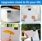 Jumbo Binder Clips 3 inch,75mm Width,6 Pack Extra Large Binder Clips for Office,School and Home Organization,Black