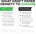 IDL Packaging 18" x 2160" (180 feet) Popular Pack Brown Kraft Paper Roll - USA-Made Perfect Craft Wrapping Paper for Packing, Moving, Shipping - 100% Recycled Natural Wrap Material