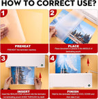 CAREGY 500 Pack Laminating Sheets,Holds 8.5 x 11 Inch Sheets,Thermal Laminating Pouches, 3 Mil, 9 x 11.5 Inches Lamination Sheet Paper for Laminator, Round Corner Letter Size