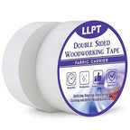 LLPT Double Sided Woodworking Tape 2" x 90Ft Each 2 Pack Double Face Turner Woodworker Adhesive Tape Removable Residue Free for Wood Template (WT2090W2)