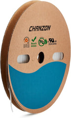 Chanzon 2:1 Ratio - 80Ft Roll - 5/64" (2mm) Heat Shrink Tubing 2:1(25M Total Length) Clear/Transparent Polyolefin Sleeving Wrap Shrinking 2 to 1 1pcs