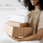 Famagic Small Shipping Boxes - 25 Pack 9x6x2 Inches Brown Corrugated Cardboard Mailer Boxes for Small Business, Mailing Boxes for Packaging, Bulk