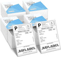 4x6 Thermal Shipping Label Paper for Thermal Label Printer USPS UPS Address Mailing Stickers Big Packing Fanfold White 500 Labels/Stack,4 Stacks, Total 2000PCS