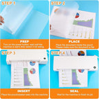CAREGY Thermal Laminating Pouches, 300 Pack Laminating Sheets, 3 Mil, 9 x 11.5 Inches Lamination Sheet Paper for Laminator, Clear, Letter Size, Office and School Supplies