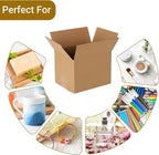 40 pack 8x6x6 inch Cardboard Box Mailers, Kraft Corrugated Mailer Cardboard Shipping Boxes For Small Business, Mailing, Packing and Storage