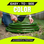 25ft Outdoor/Indoor Extension Cord 16/3 Gauge Heavy Duty 3 Prong SJTW, Waterproof, ETL Listed, Flexible Cold-Resistant Long Power Cord,13A 125V 1625W, Green by LifeSupplyUSA