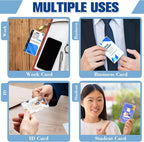 500 Pack 5mil 2.5“x4.2" Thermal Laminating Pouches Badge Laminate Pouches Clear Laminated Luggage Tags Printable Laminator Pouches for Business Permits Cards (500, 2.5" x 4.2"-5mil-with Holes)